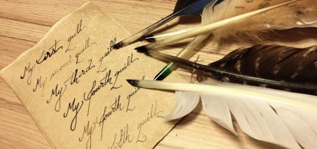 Making a quill pen